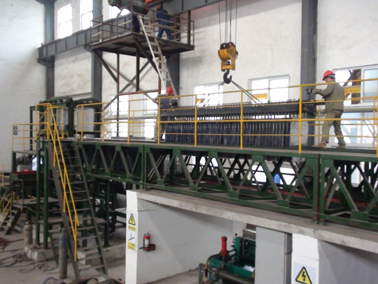 陰極片鑄型機組自動化生產(chǎn)線